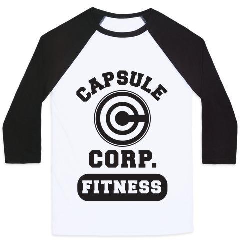 CAPSULE CORP. FITNESS UNISEX CLASSIC BASEBALL TEE